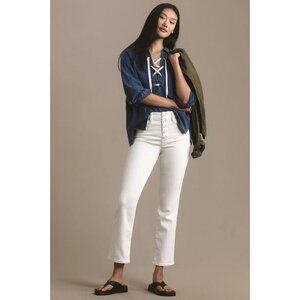 Good American Good Legs Straight High-Rise Jeans 26W